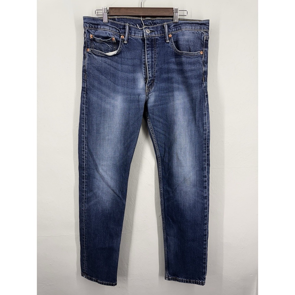 Levi's Men's 502 Jeans 36x31 (tag 36x34) Taper Fit Stretch Blue Denim Comfort
